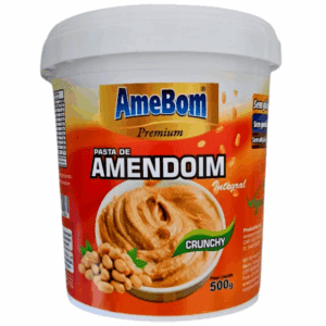 Pasta de Amendoim Crunchy Amebom 500g