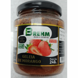 Geléia de Morango sem adição de açúcar Brehm 240g