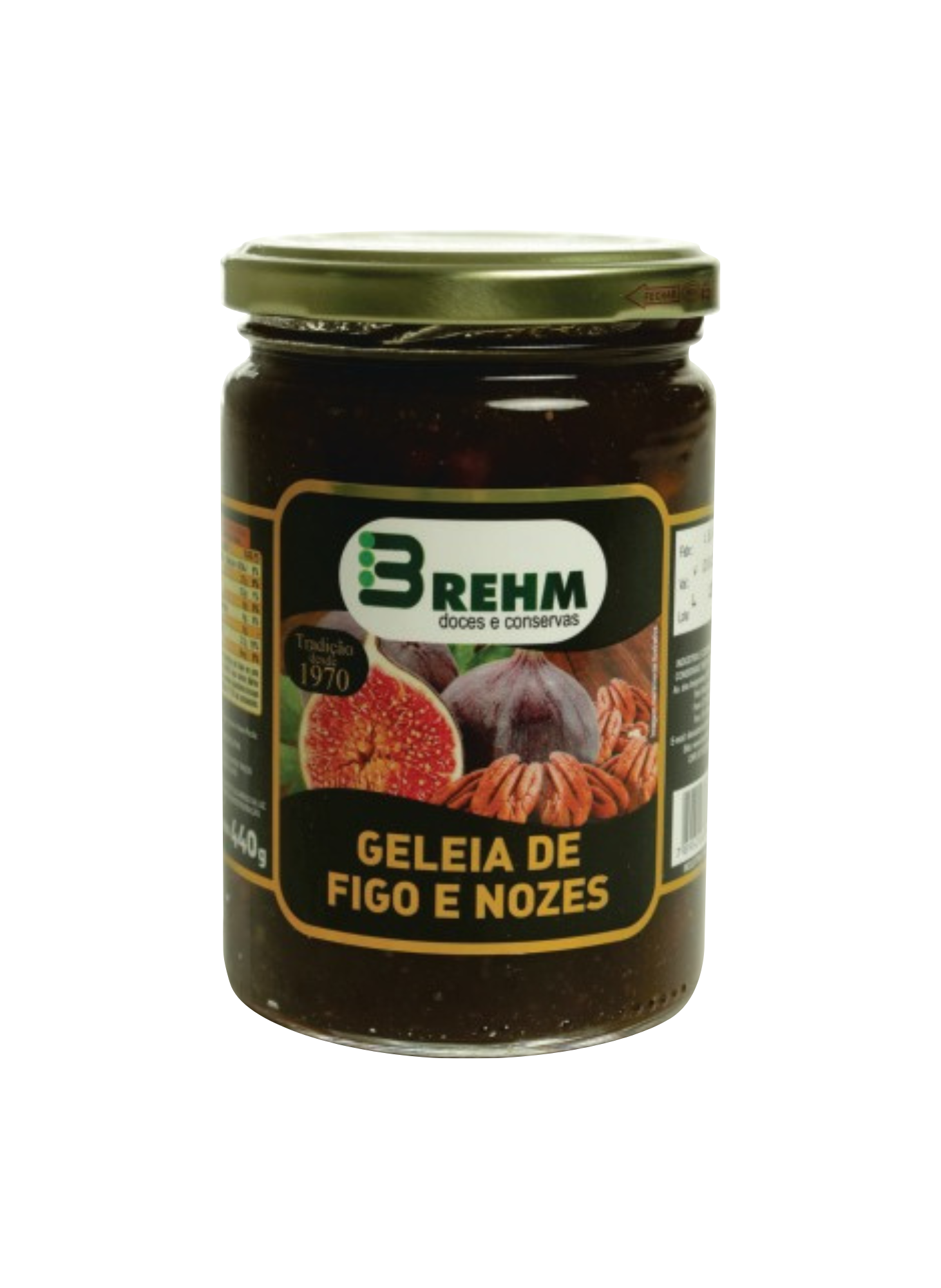 Geléia de Figo e Nozes Brehm 440g