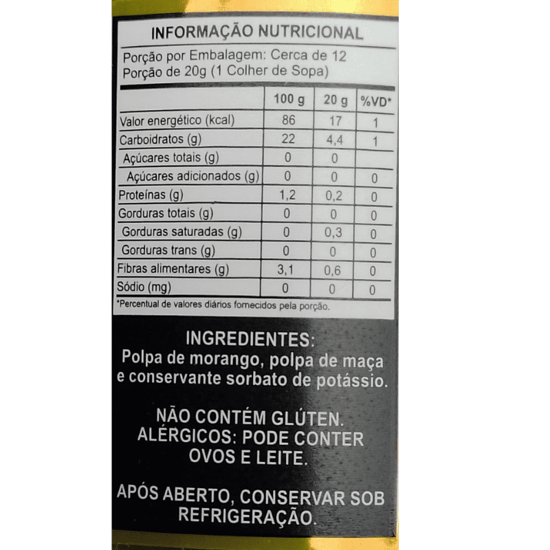 Geléia de Morango sem adição de açúcar Brehm 240g - Imagem 2