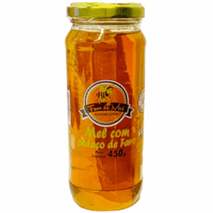 Mel com Pedaço de Favo Favo de Mel 450g