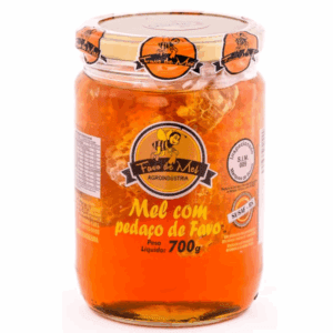 Mel com Pedaço de Favo Favo de Mel 700g