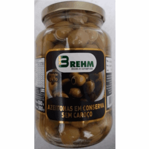 Azeitonas Verdes em Conserva sem Caroço Brehm 300g
