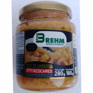 Doce de Ambrosia Zero Açúcares Brehm 180g