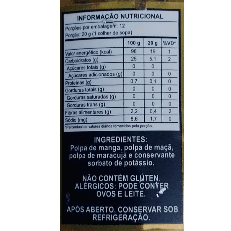 Geléia de Manga com Maracujá sem adição de açúcar Brehm 240g - Imagem 2