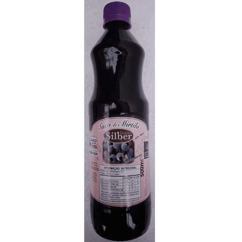Suco de Mirtilo Orgânico Silber 500ml